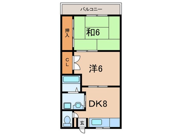 舞子坂ハイムの物件間取画像